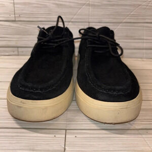Zara suede moc toe split shoes